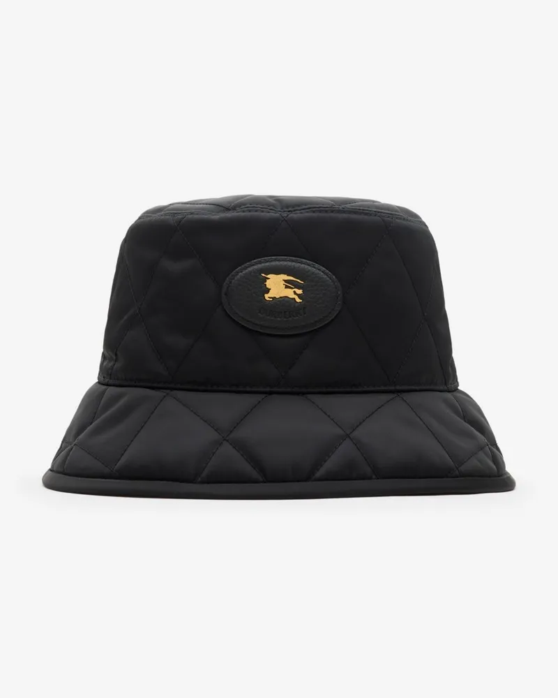 Burberry Gesteppter Fischerhut „Horseshoe“ , Size Schwarz