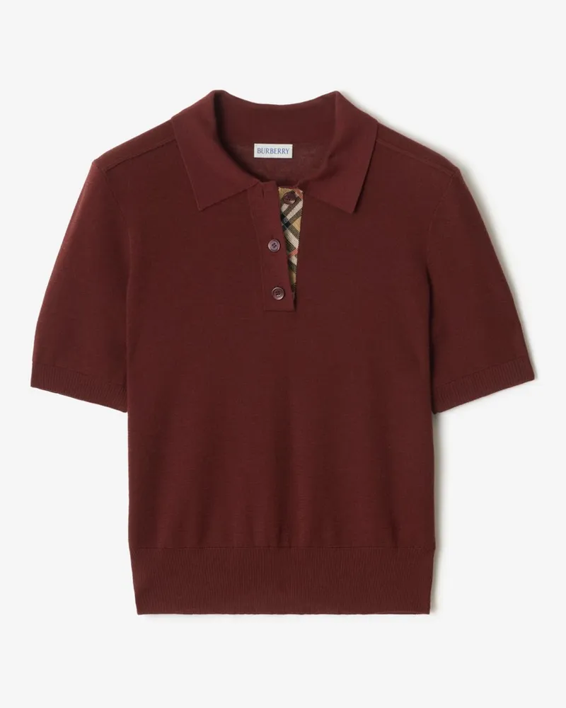 Burberry Poloshirt aus Wolle Box