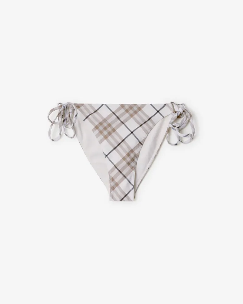 Burberry Bikinihose in Check Cotton