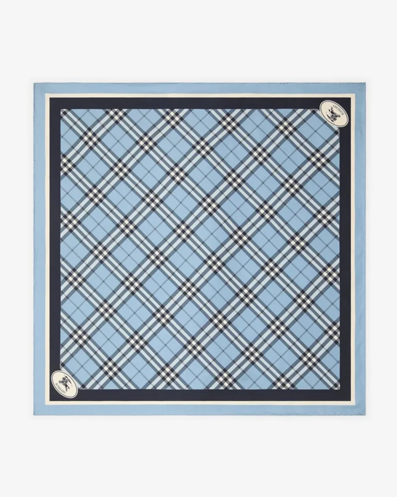 Burberry Seidenschal in Check Bank