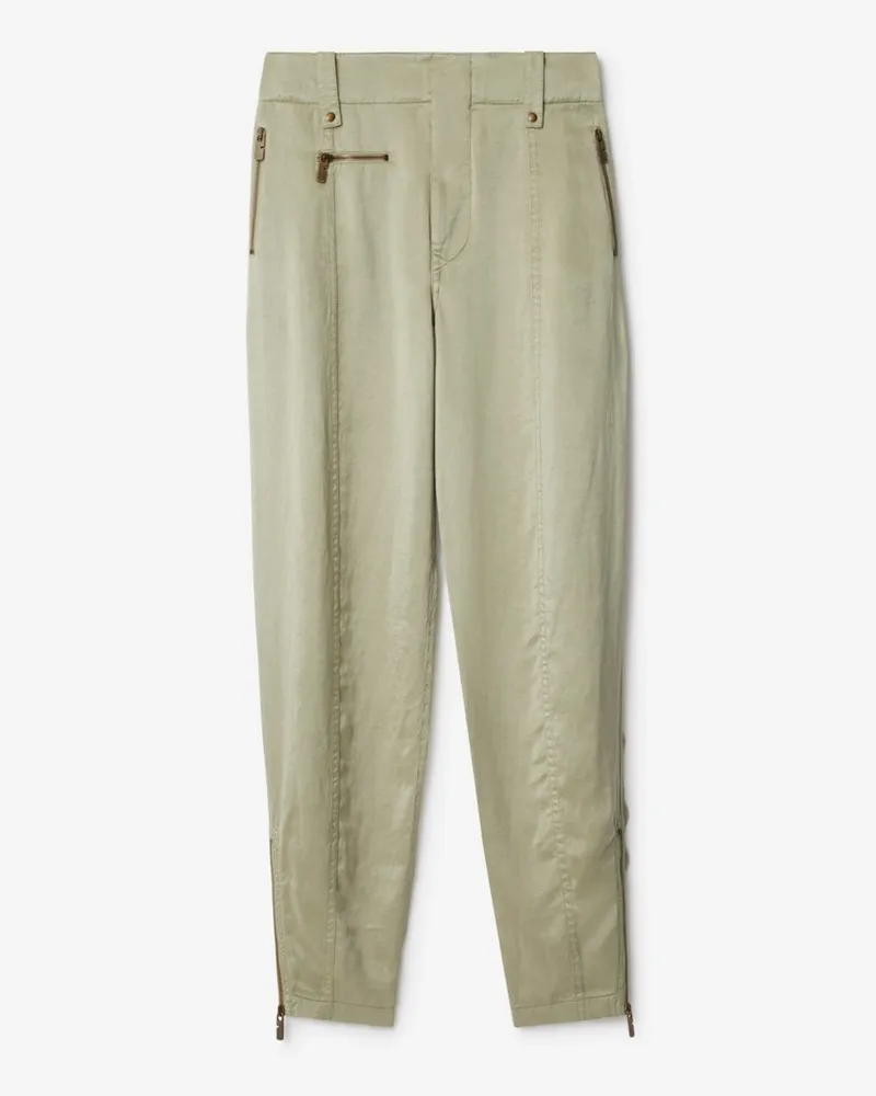 Burberry Elegante Hose aus Lyocell Beige