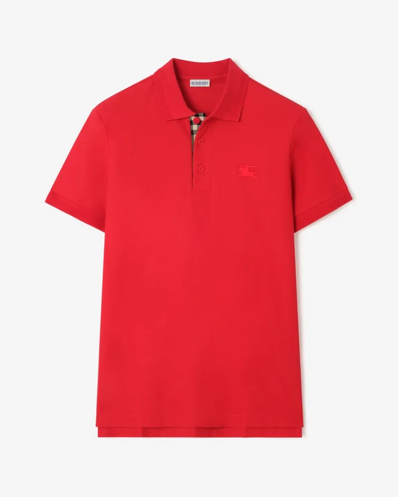 Burberry Baumwoll-Poloshirt , Size Currant-rot