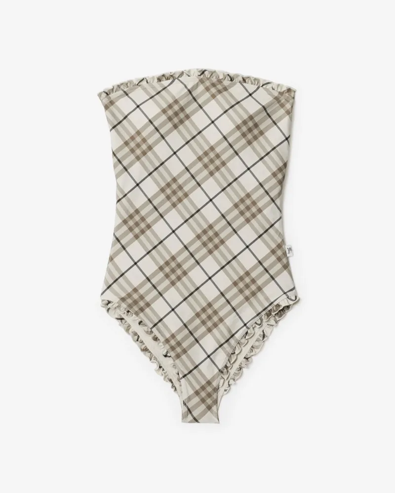 Burberry Badeanzug in Check Cotton