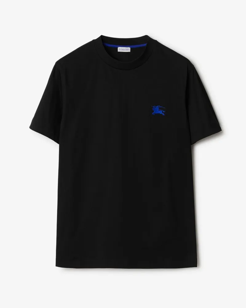 Burberry Baumwoll-T-Shirt Schwarz