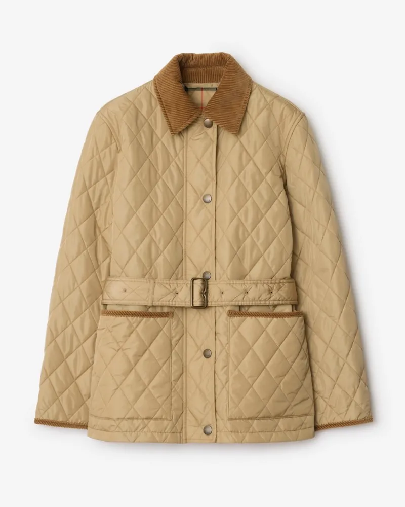 Burberry Nylon-Steppjacke Beige
