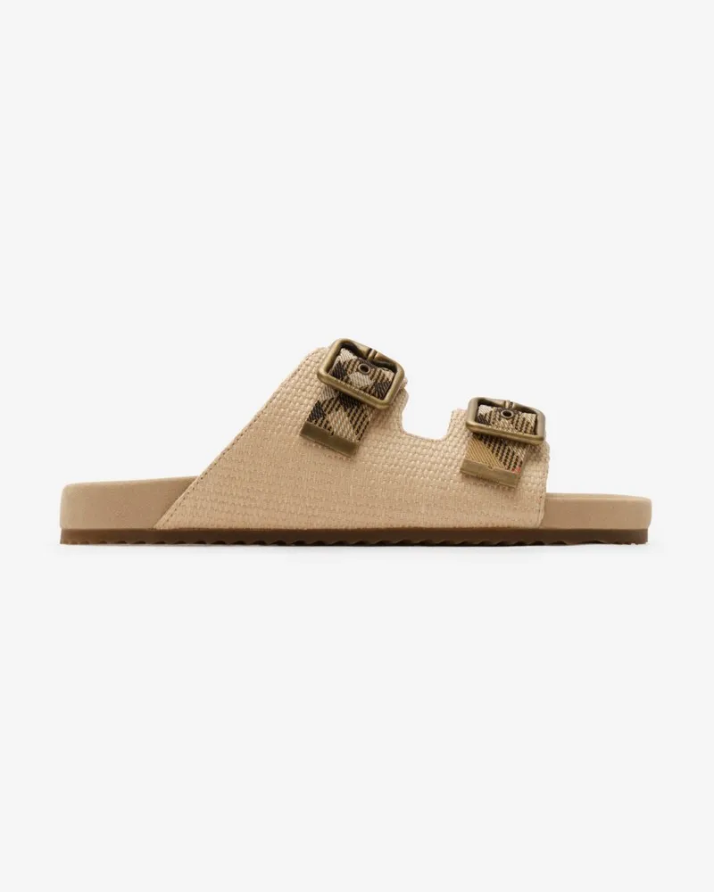 Burberry Sandalen „Urchin“ mit Raffiabast-Effekt , Size Reed