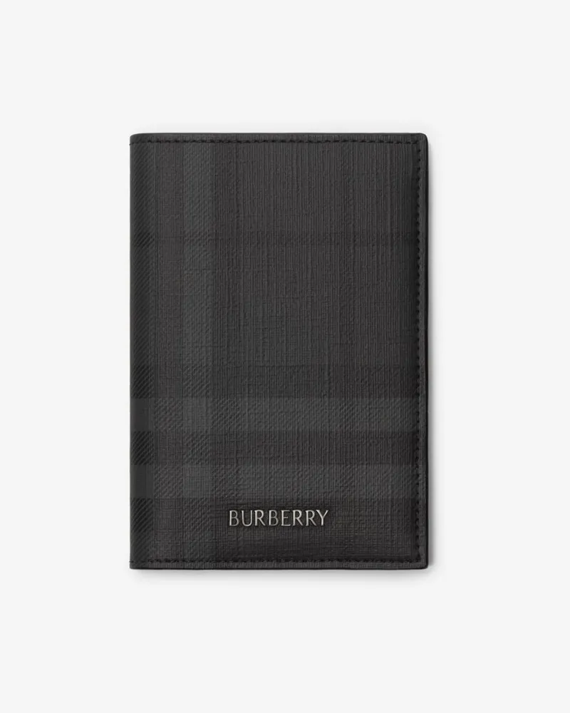 Burberry Passetui „City“ in Check Iron-grau