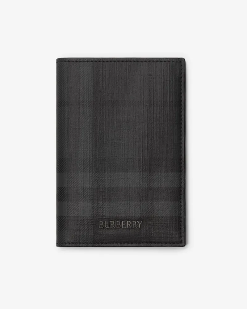 Burberry Passetui „City“ in Check Iron-grau