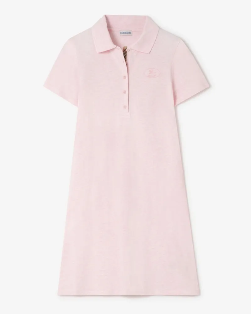 Burberry Baumwoll-Poloshirtkleid , Size Mallow
