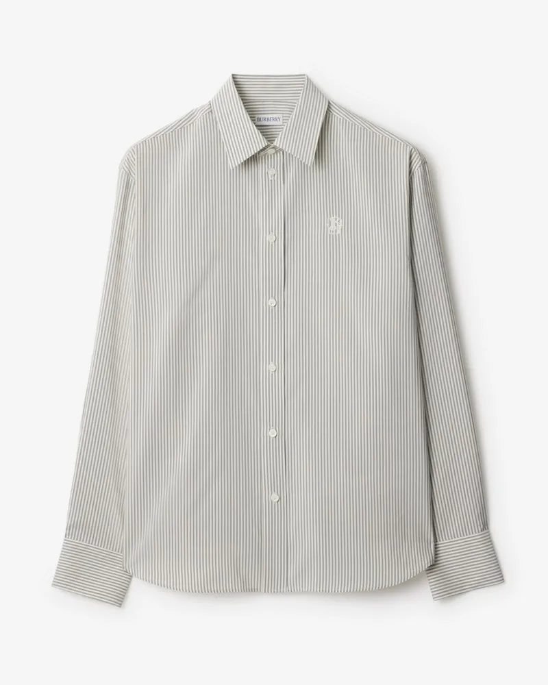 Burberry Gestreiftes Seidenhemd Magnet