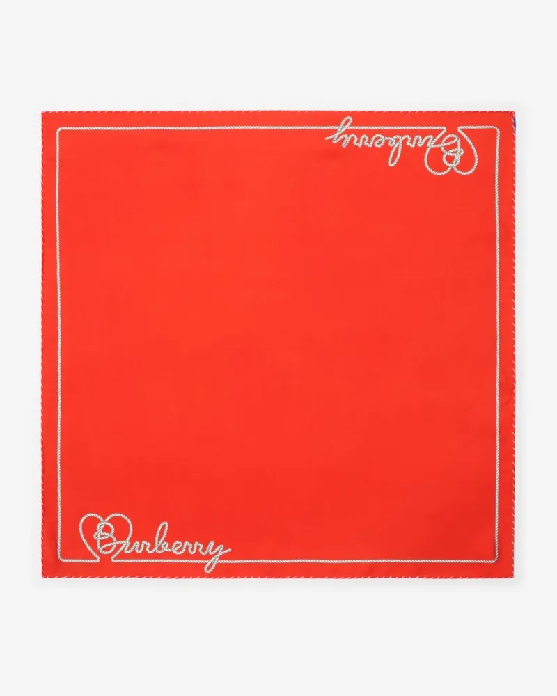 Burberry Seidenschal mit Herzlogo Flame