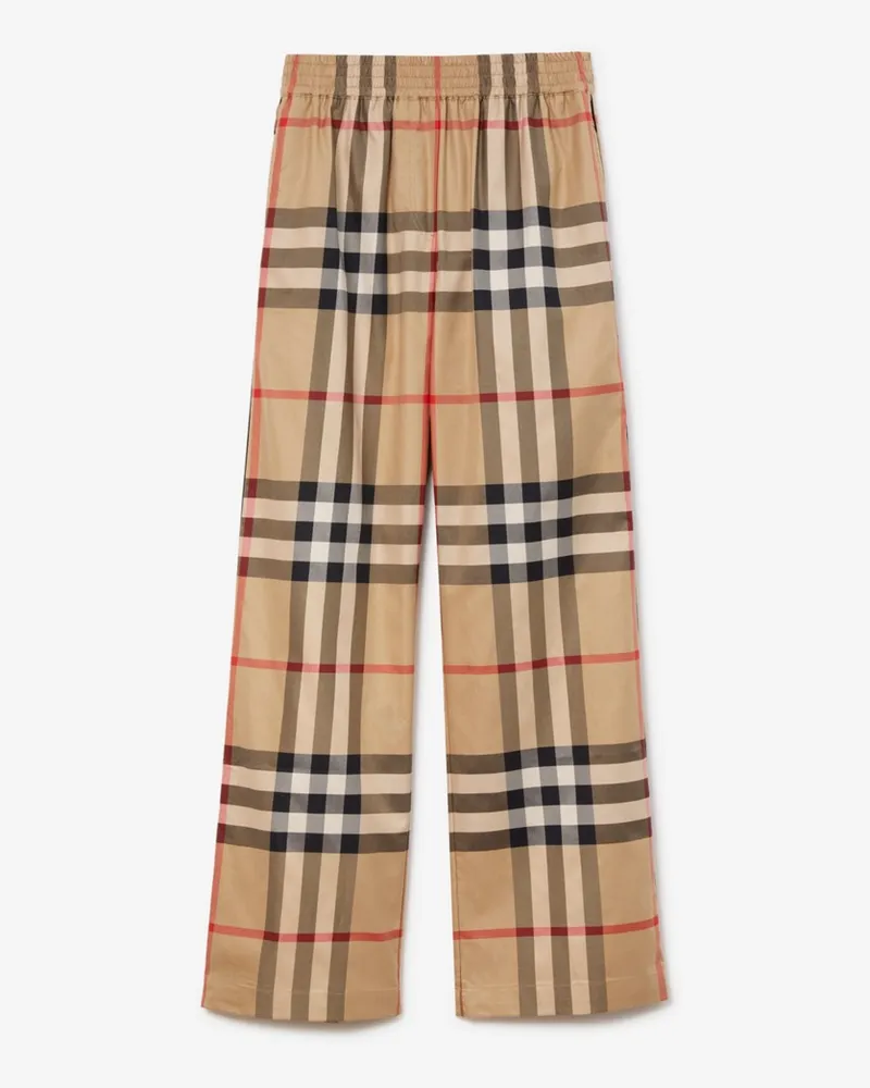 Burberry Baumwollhose in Check , Size Archive