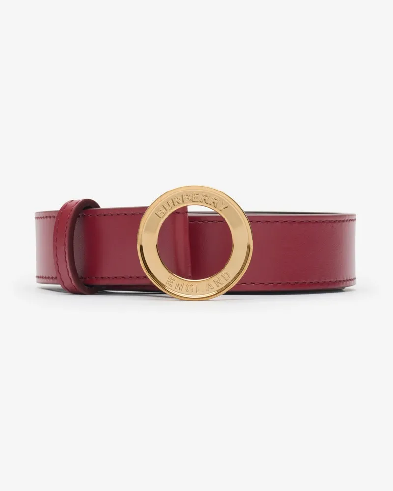 Burberry Ledergürtel mit Logografik Antikrot