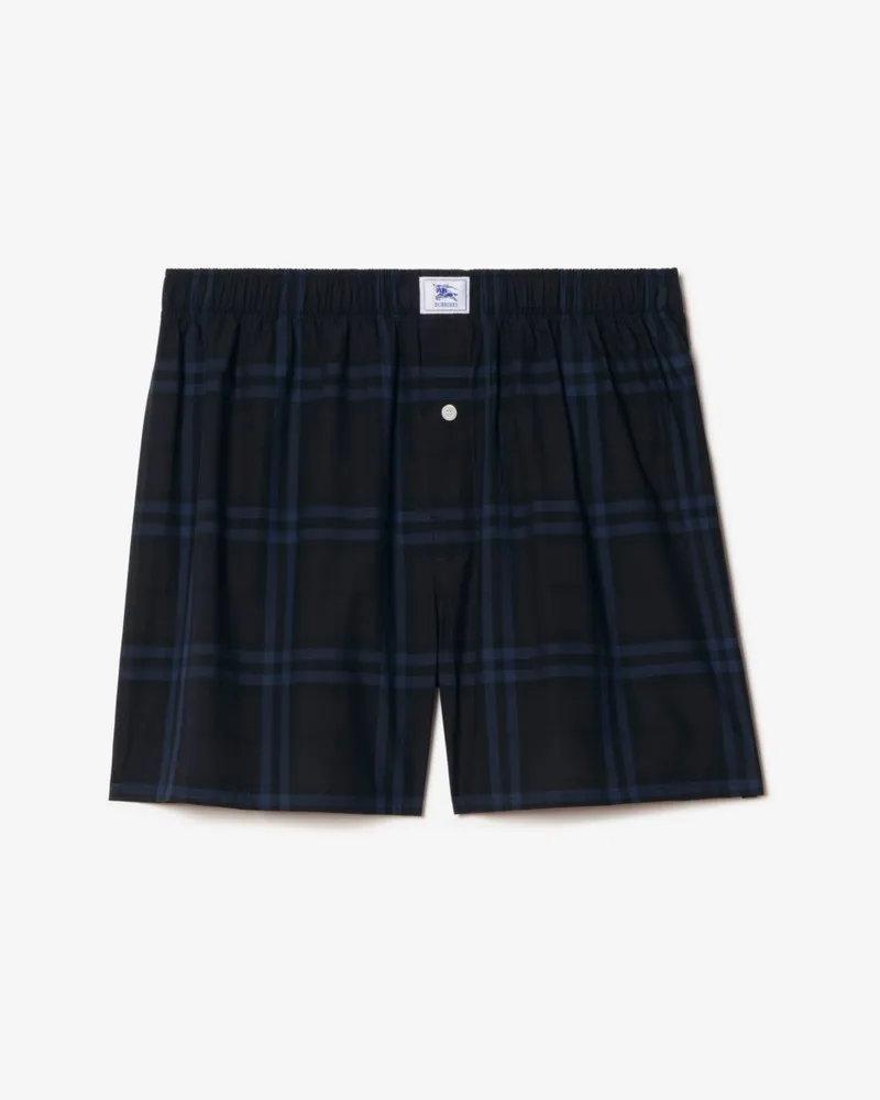 Burberry Baumwoll-Boxershorts in Check Dark
