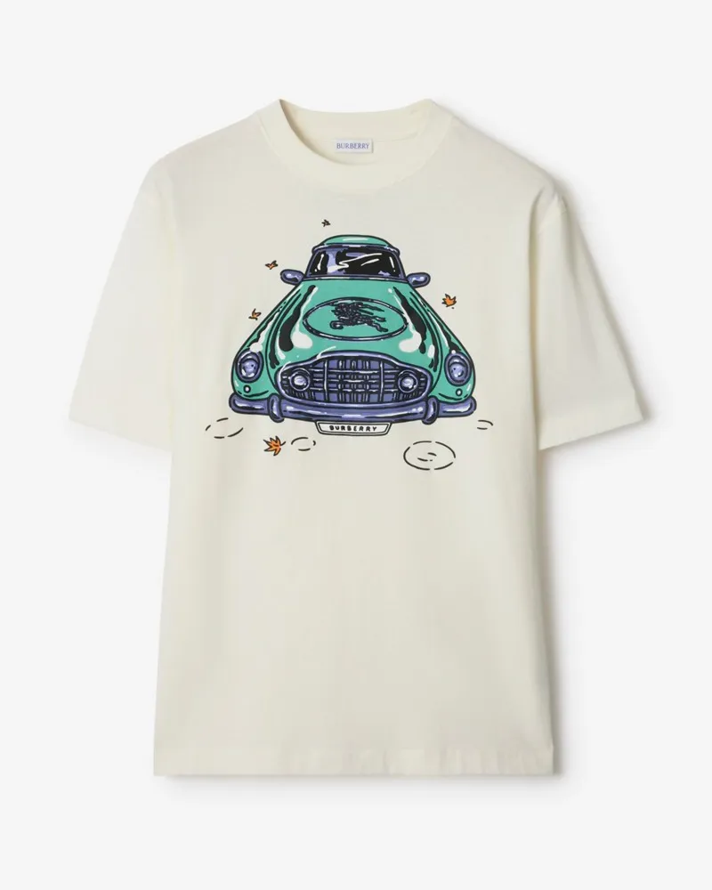 Burberry Baumwoll-T-Shirt mit Automotiv Chalk