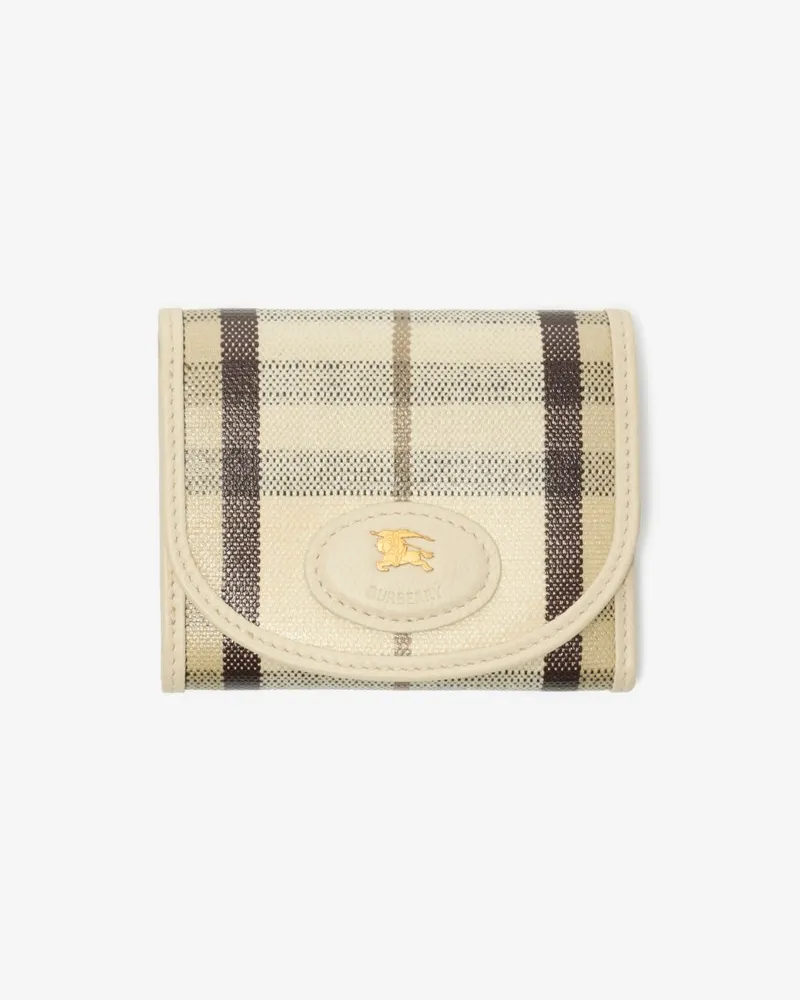 Burberry Kompakte Brieftasche „Highlands Hellbeige