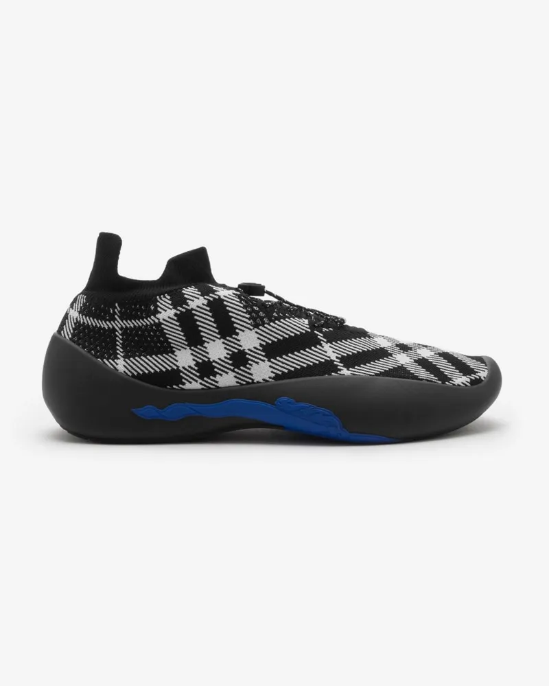 Burberry Gestrickte Sneaker „Neptune“ in Check Eclipse