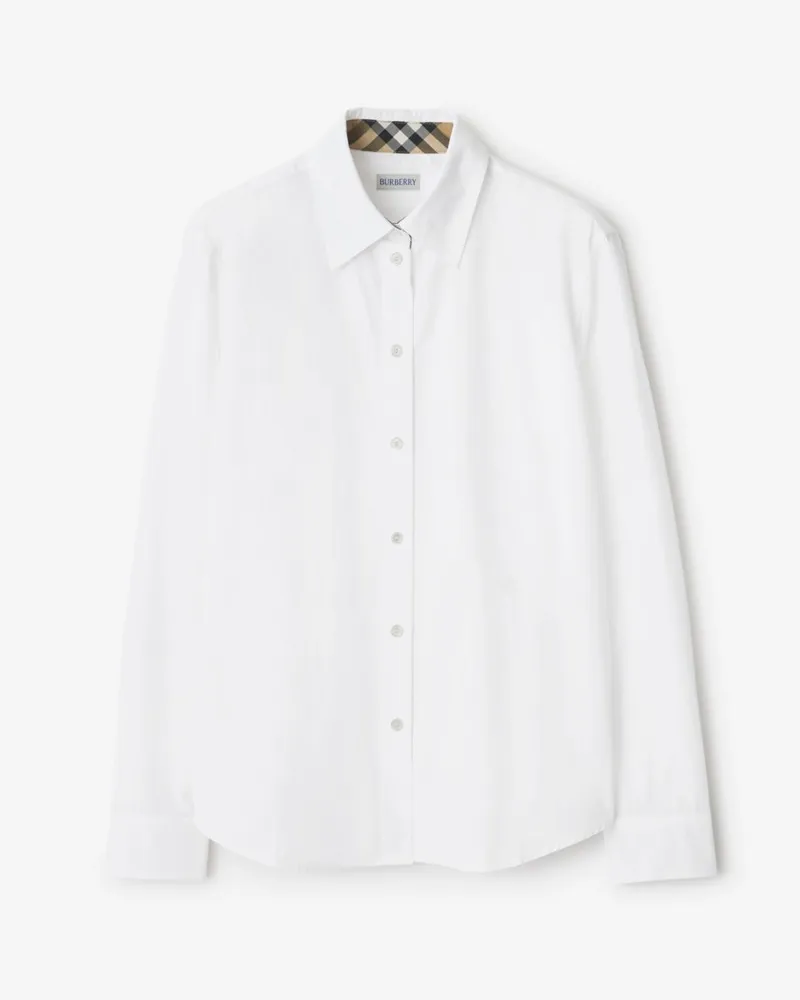 Burberry Klassisches Hemd aus Baumwollpopelin , Size White