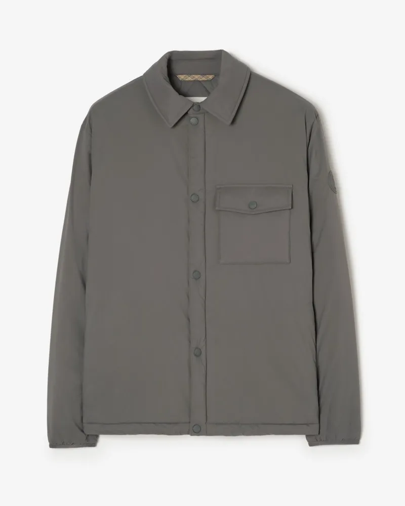 Burberry Hemdjacke „Dalewood“ aus Nylon , Size Grey-grau