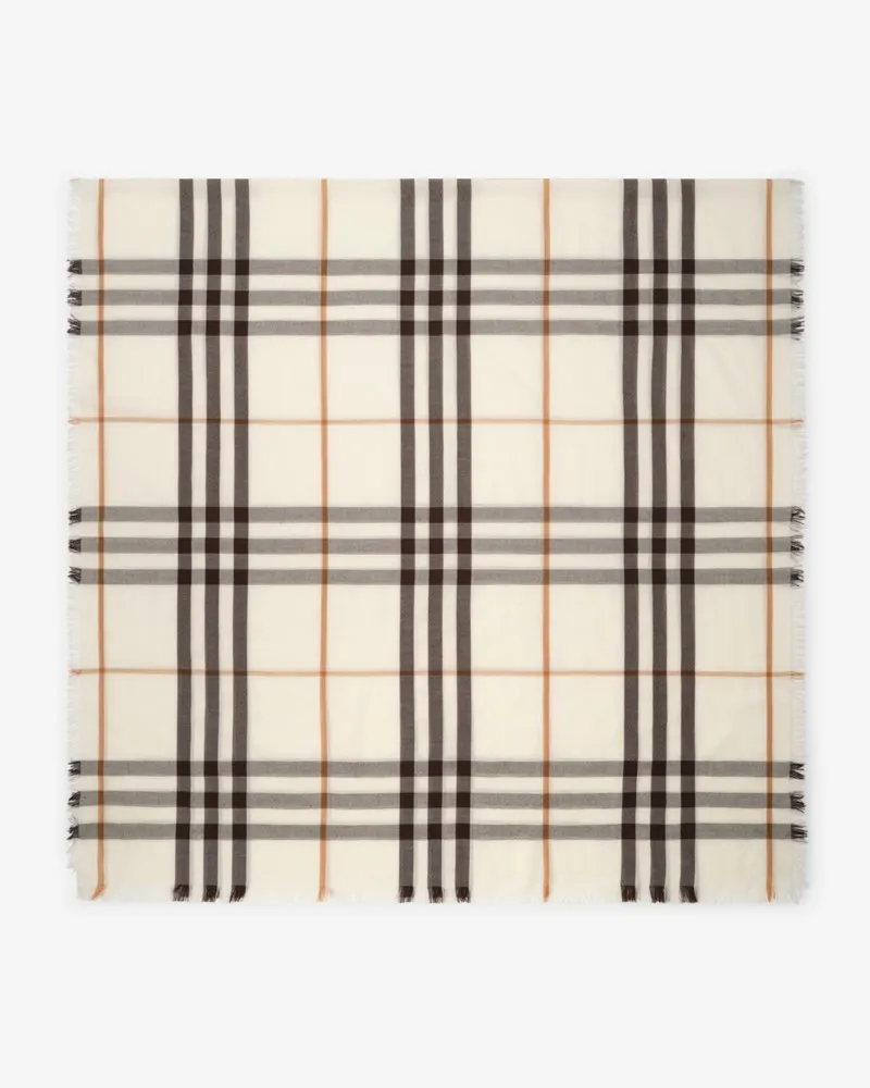 Burberry Breiterer Kaschmirschal in Check Pebble