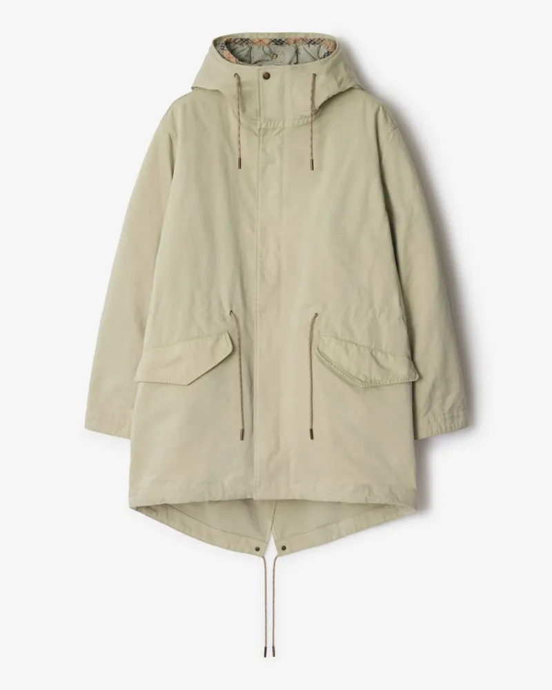 Burberry Nylonmischparka mit herausnehmbarem Futter Beige-beige