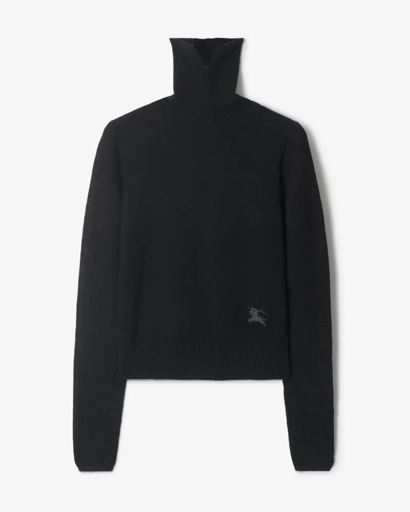 Burberry Wollmischpullover Schwarz