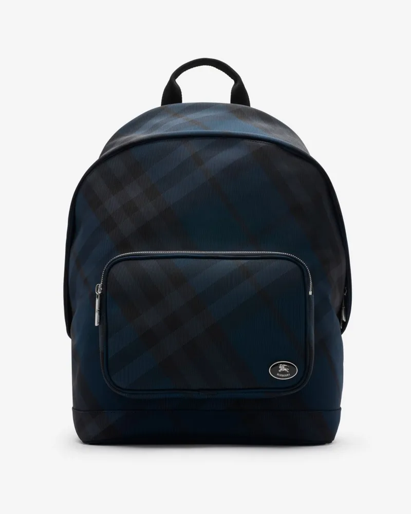 Burberry Rucksack „Grid Marineblau