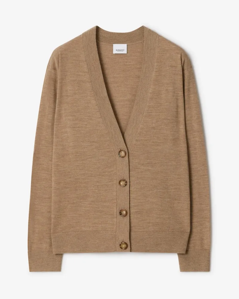Burberry Wollcardigan Camelfarben