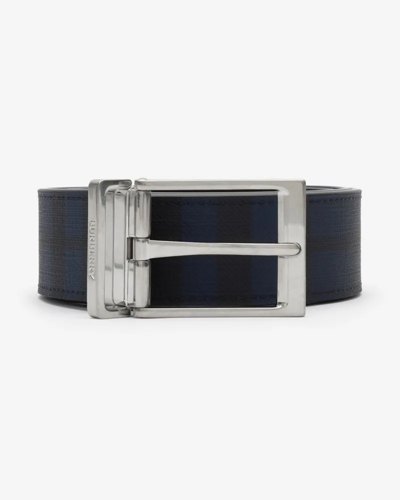 Burberry Wendbarer Gürtel mit Check , Size Navy