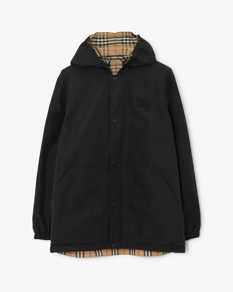 Burberry Wendbare Nylonjacke mit Check Vintage-beige