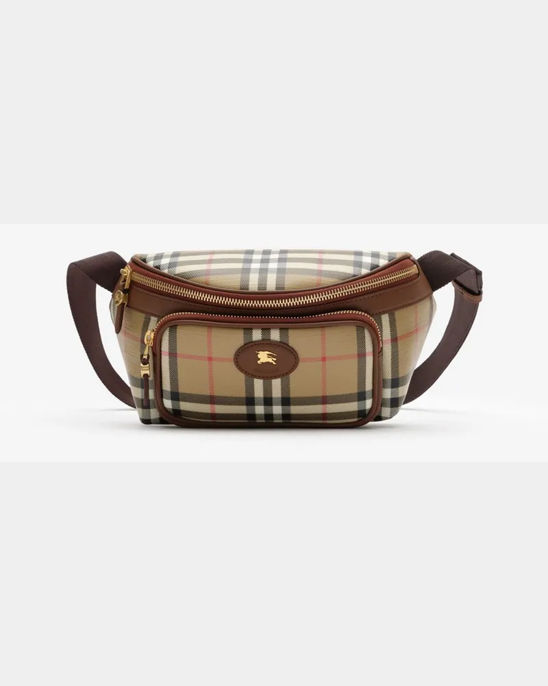 Burberry Bauchtasche in Check Vintage-beige