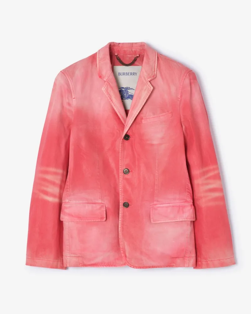 Burberry Jackett aus beschichtetem Denim , Size Cherry