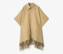 Wendbares Wollcape mit Check