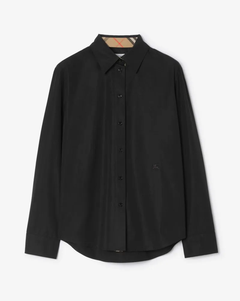 Burberry Klassisches Hemd aus Baumwollpopelin , Size Schwarz