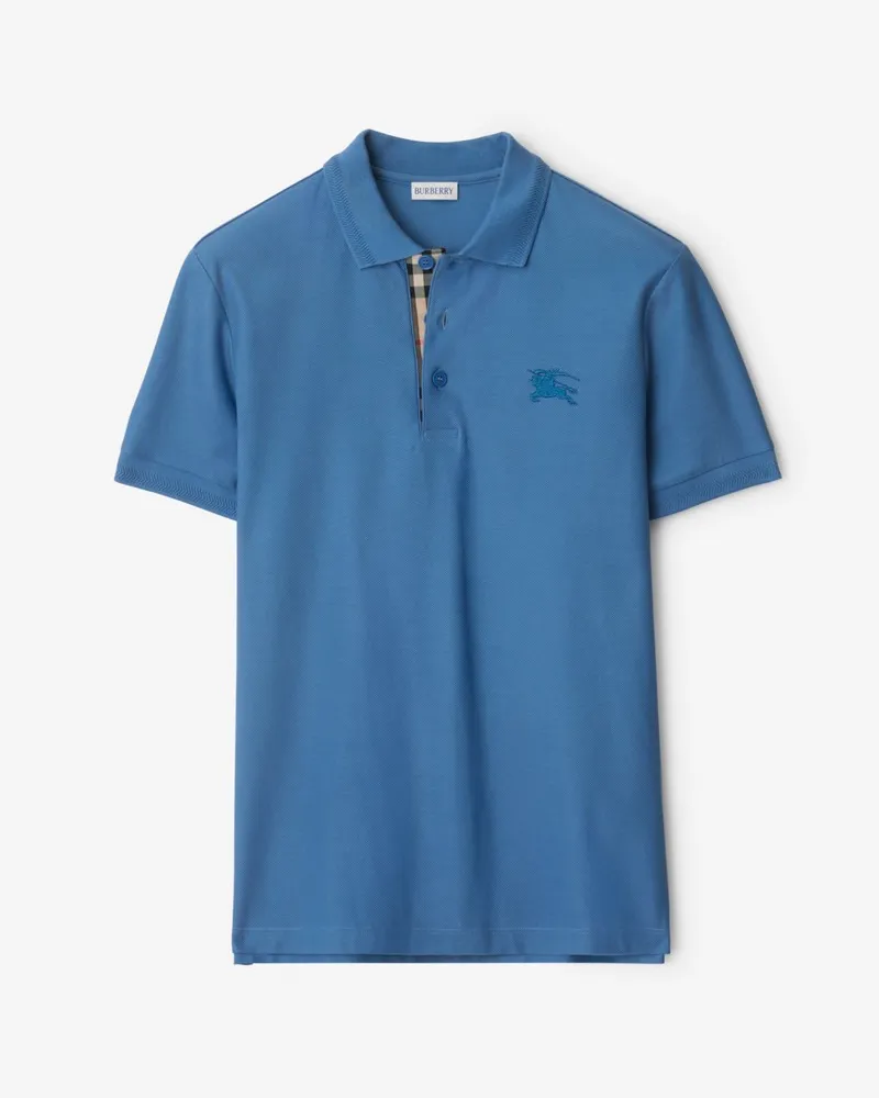 Burberry Baumwoll-Poloshirt Pool