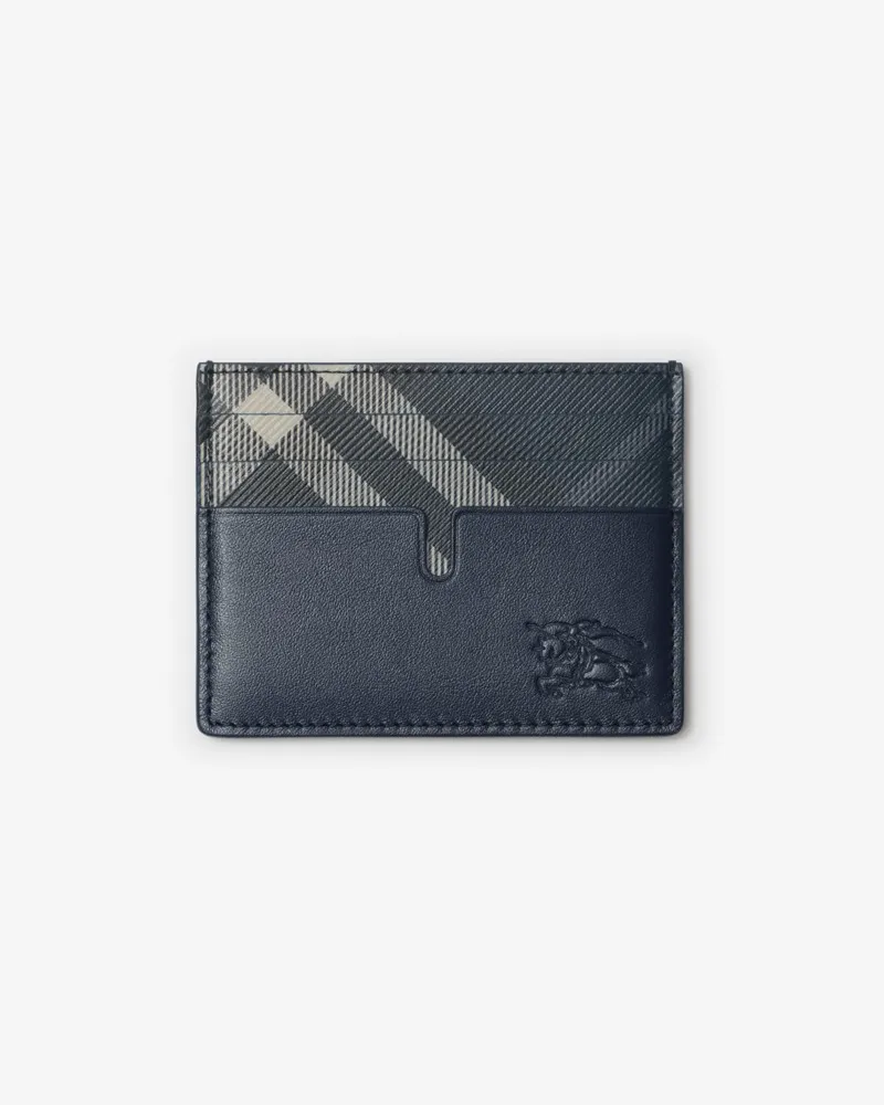 Burberry Großes Kartenetui mit Check-Akzent Midnight