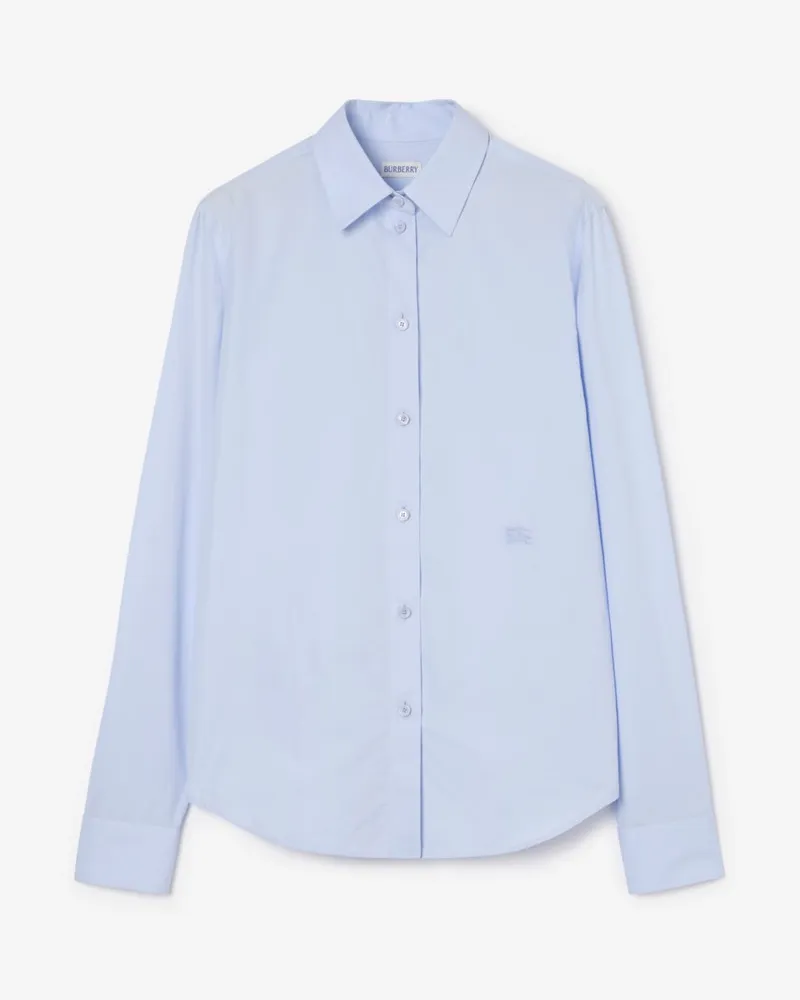 Burberry Klassisches Hemd aus Baumwollpopelin , Size Agapanthus-blau