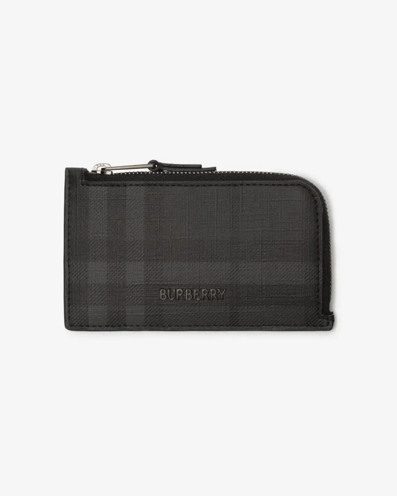Burberry Kartenetui „City“ in Check mit Reißverschluss Iron