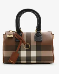 Burberry Bowlingtasche in Check im Kleinformat Dunkles