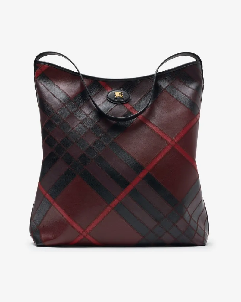 Burberry Große Schultertasche „Highlands Fig-violett