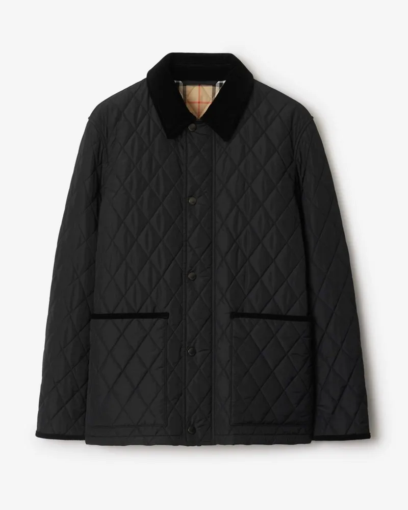 Burberry Country-Steppjacke aus Nylon Schwarz