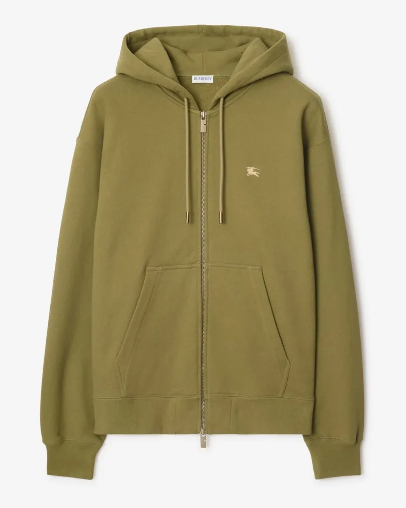 Burberry Baumwoll-Kapuzenjacke mit EKD-Motiv im Kreuzstich Estate