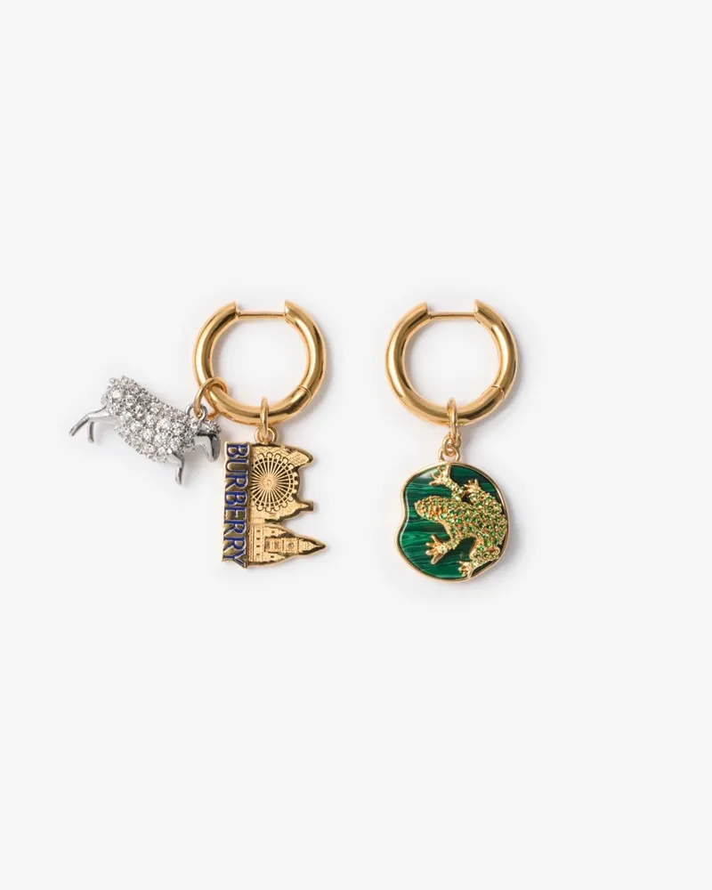 Burberry Creolen-Ohrringe „Charm Gold