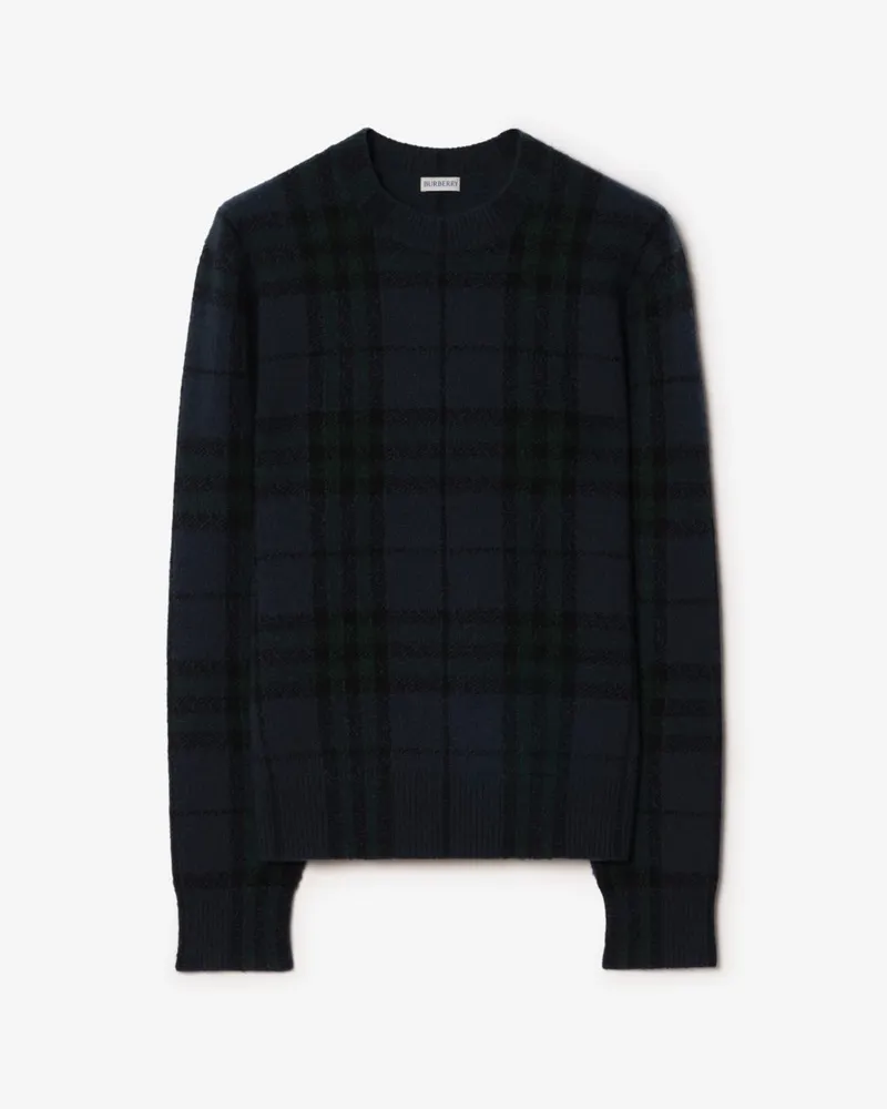 Burberry Kaschmirpullover in Check , Size Black