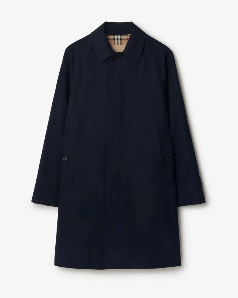 Burberry Mittellanger Heritage-Car Coat „Camden Kohleblau