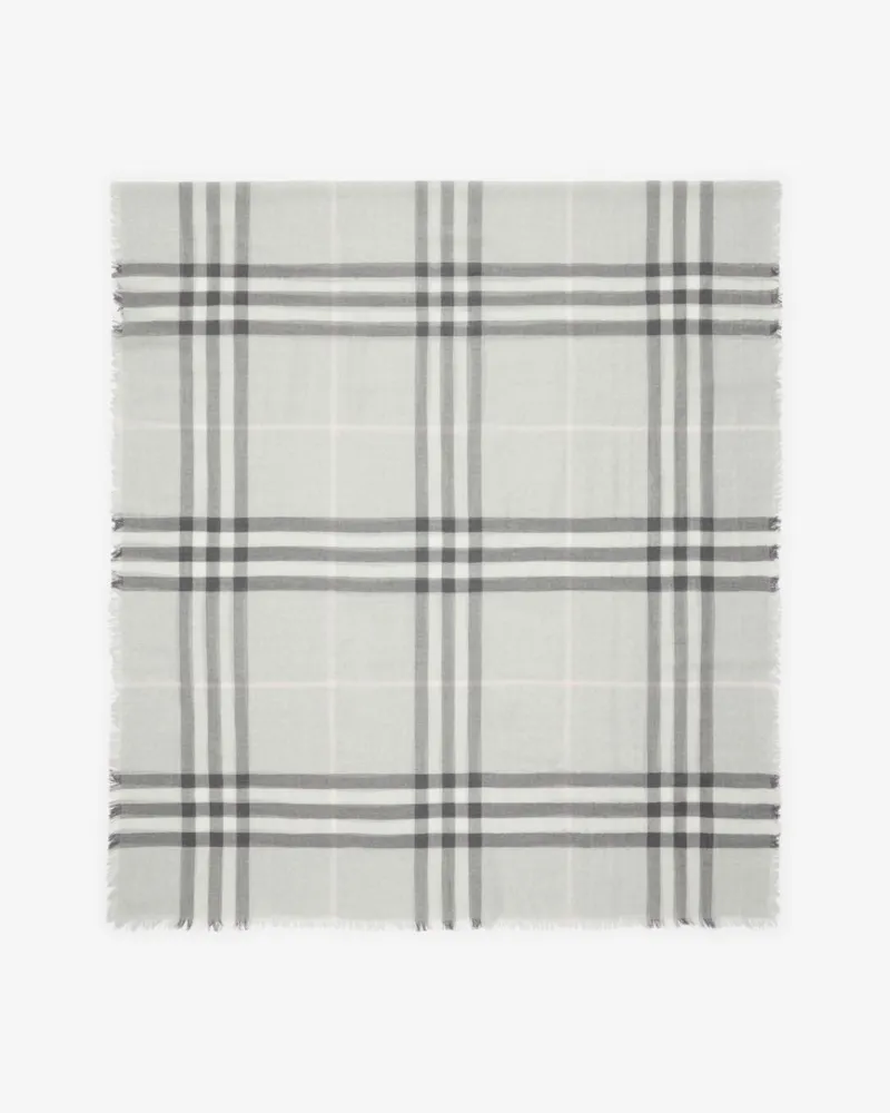 Burberry Breiterer Wollschal in Check Mitten