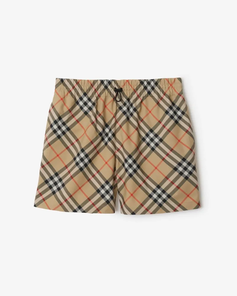 Burberry Shorts in Check , Size Sand-beige