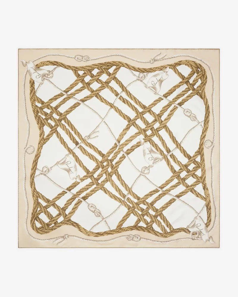 Burberry Seidenschal mit Karomuster im Knotendesign Thatch