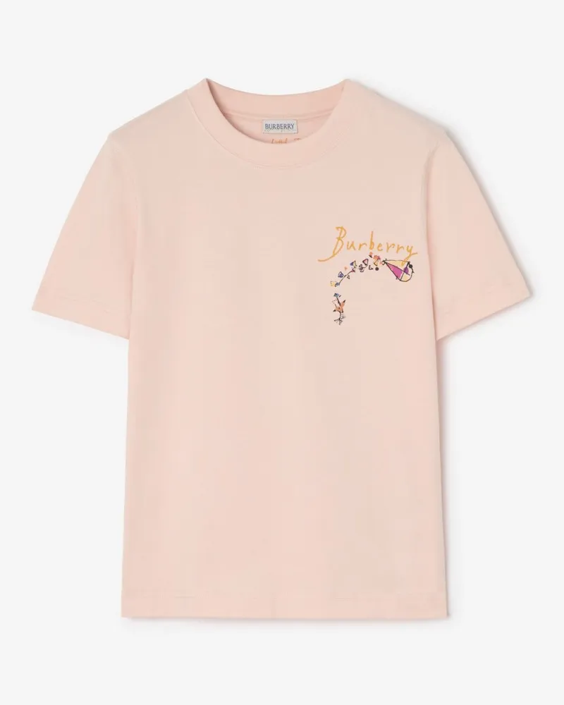 Burberry Baumwoll-T-Shirt mit „Brave Little Tree“-Motiv Compact