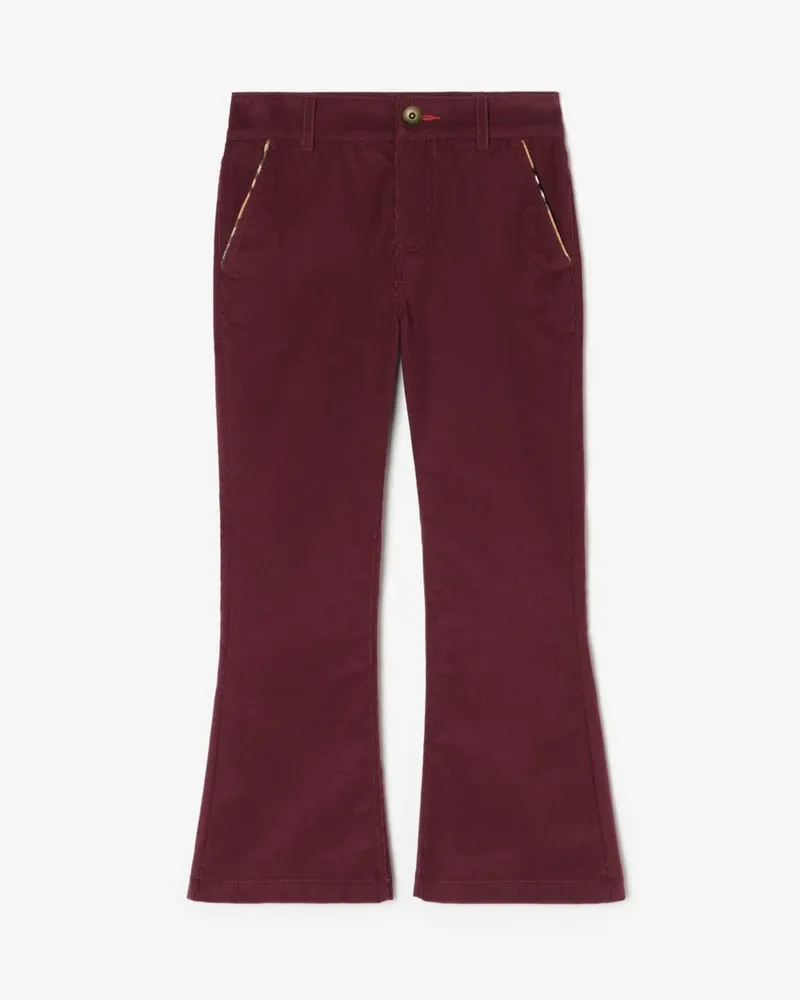 Burberry Ausgestellte Cordhose , Size Garnet-rot
